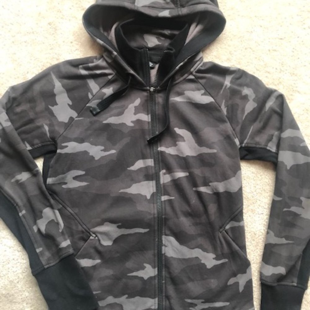 Athleta Camo Hooded Training Jacket
